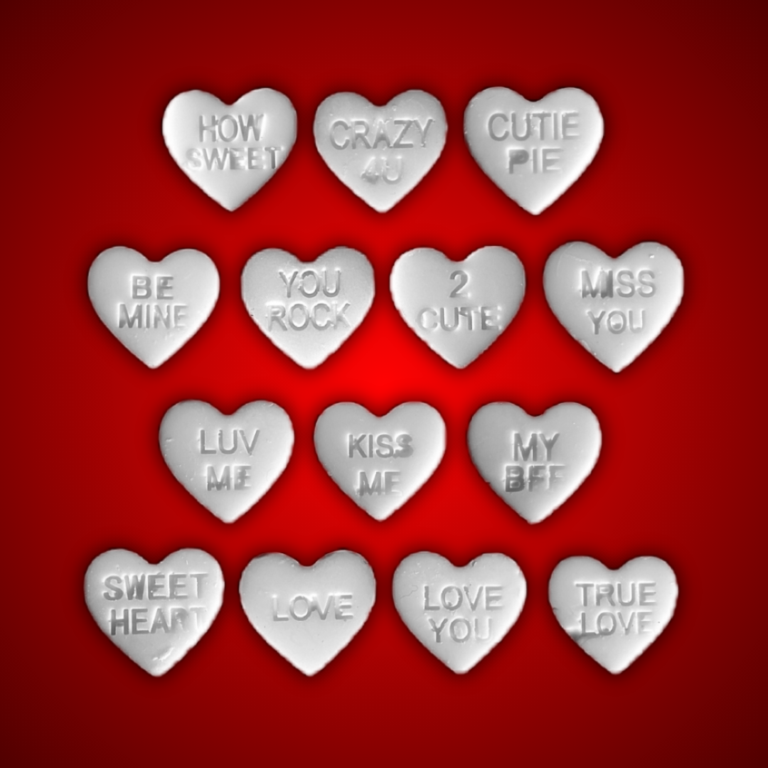 Valentine's Day Candy Heart Wax Melts - Small (Customize)