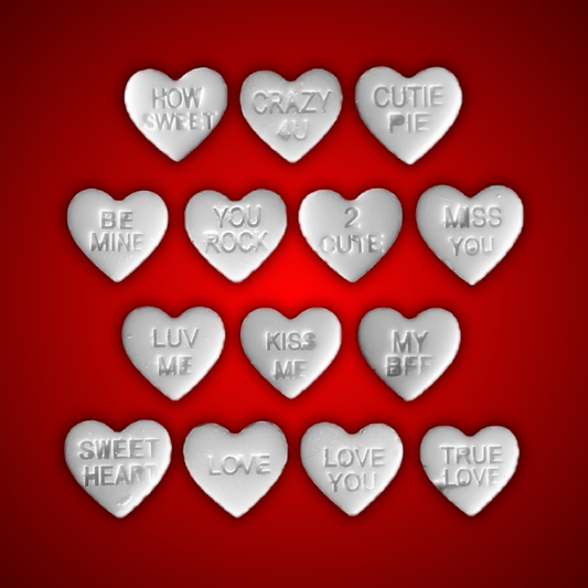 Valentine's Day Candy Heart Wax Melts - Small (Customize)